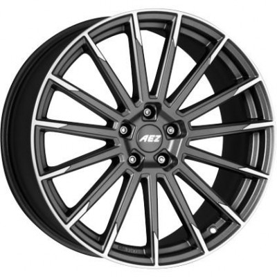 AEZ Atlanta titan Graphite matt/polished 8,5x20 5x112 ET35 CB70,1 60° 780 kg AAT0L8GP35