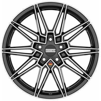 Fondmetal Thoe Glossy Black Machined 8x19 5x120 ET29 CB72,6 60° 775 kg RF18202