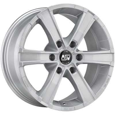 MSW Sahara 6 Full Silver 8x18 6x114.3 ET35 CB66,1 60° 1100 kg W85062004N09