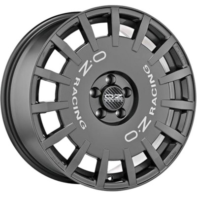 OZ Racing Rally Racing Dark Graphite Silver Lettering 8x18 5x114.3 ET45 CB75,0 60° 650 kg W01A12206T9