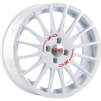 OZ Racing Superturismo WRC Race White Red Lettering 8x18 5x114,3 ET40 CB75,0 60° 640 kg W01669203W33