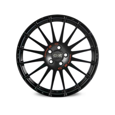 OZ Racing Superturismo GT Matt Black Red Lettering 7,5x17 5x112 ET50 CB75,0 R12 700 kg W0168125179