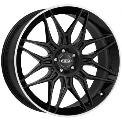 Dotz LongBeach dark Black/polished lip 9x20 5x108 ET38 CB63,4 DEMO 60° 1045 kg OLO0MHBL385E-DEMO