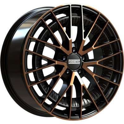 Fondmetal Kari Black Clearcoat Matt Bronze Machined 9x19 5x112 ET49 CB66,5 R14 900 kg RF19289