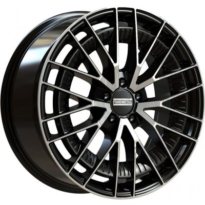 Fondmetal Kari Glossy Black Machined 9,5x20 5x112 ET22 CB66,6 (Long Bolt) R14 1000 kg RF19270
