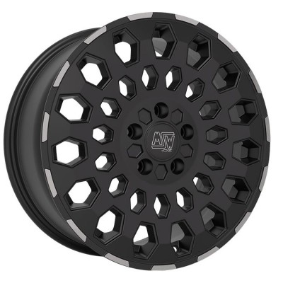MSW 99 Van Matt Black Lip Polished 7x17 6x139.7 ET37 CB93,1 60° 1250 kg W19474005TO3